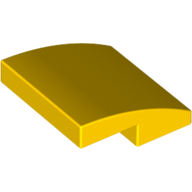 Lego Brick Curved 2 x 2 x 2/3 / Yellow