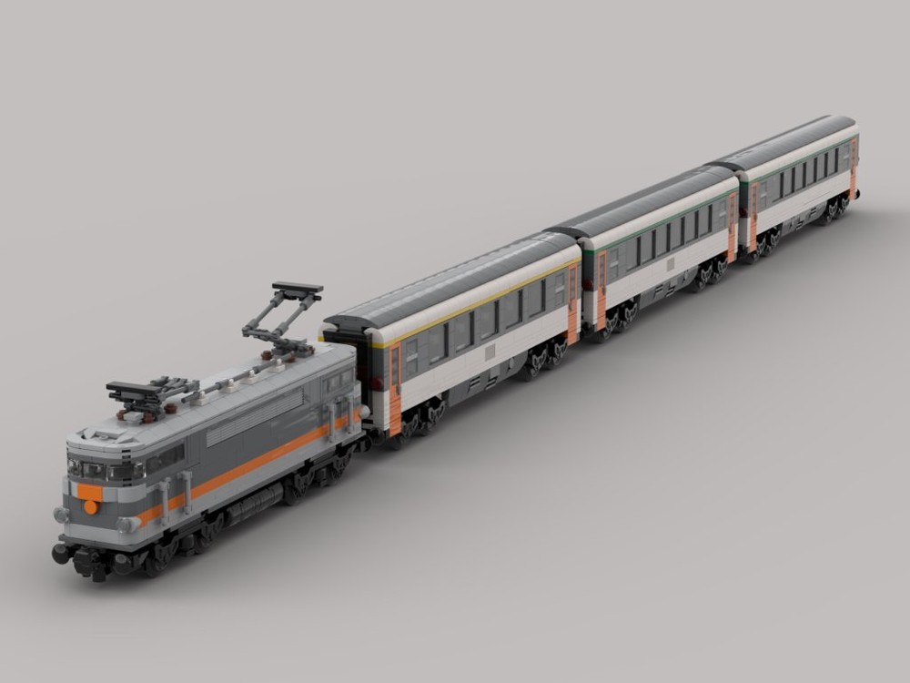 Lego French express Train SNCF Corail paint