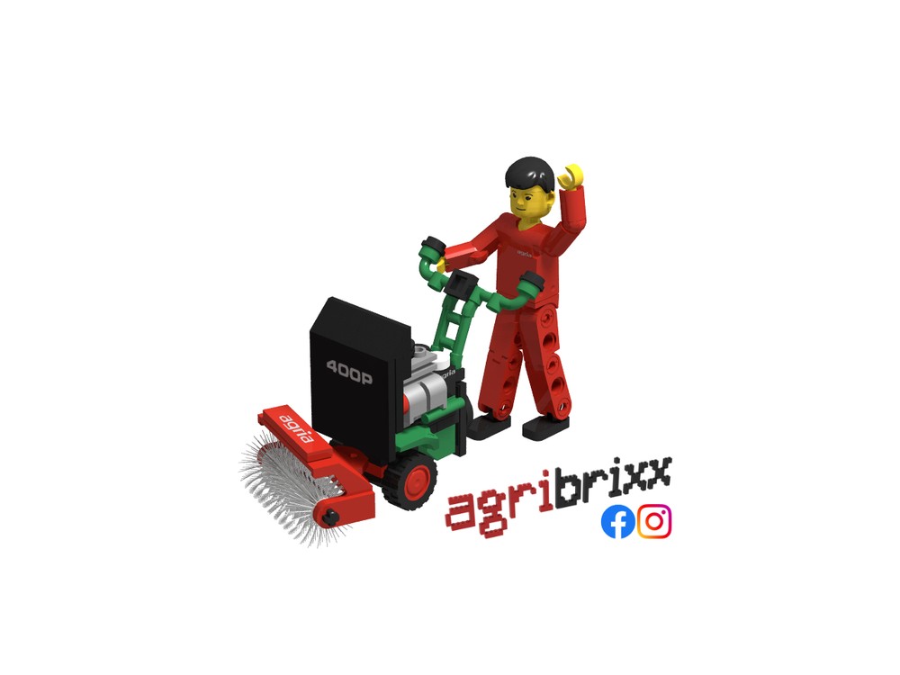 Lego agria 0400P Implement carrier with sweeper