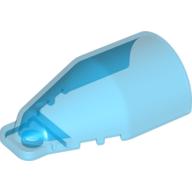 Lego Windscreen 7 x 4 x 2 Round Extended Front Edge / Trans-Dark Blue