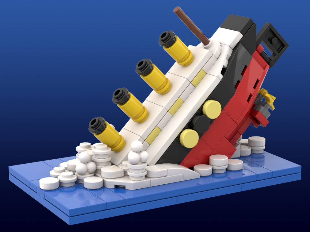 Lego Tiny Sinking Titanic