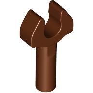 Lego Bar 1L with Clip [Cut Edges and One Side Hole] [Full Clip] / Reddish Brown