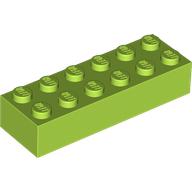 Lego Brick 2 x 6 / Lime