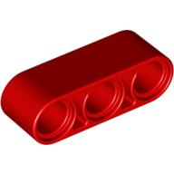 Lego Technic Beam 1 x 3 Thick / Red