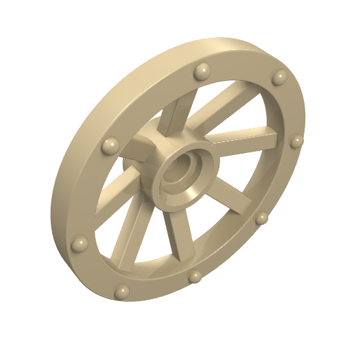 Lego Wheel Wagon Small (27mm D.) / Tan