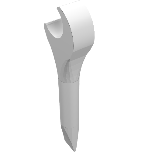 Lego Tool Screwdriver and Spanner / Wrench / White