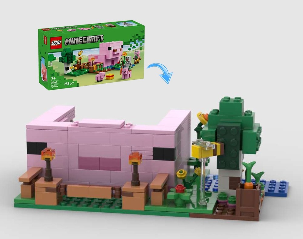 Lego Axolotl House Minecraft 21268 Alternative