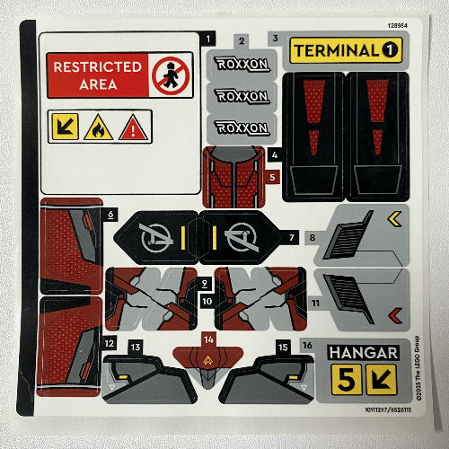 Lego Sticker Sheet for Set 76314-1