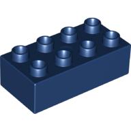 Lego Duplo Brick 2 x 4 / Dark Blue