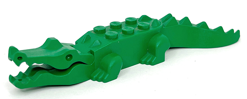Lego Alligator / Crocodile with 8 Teeth