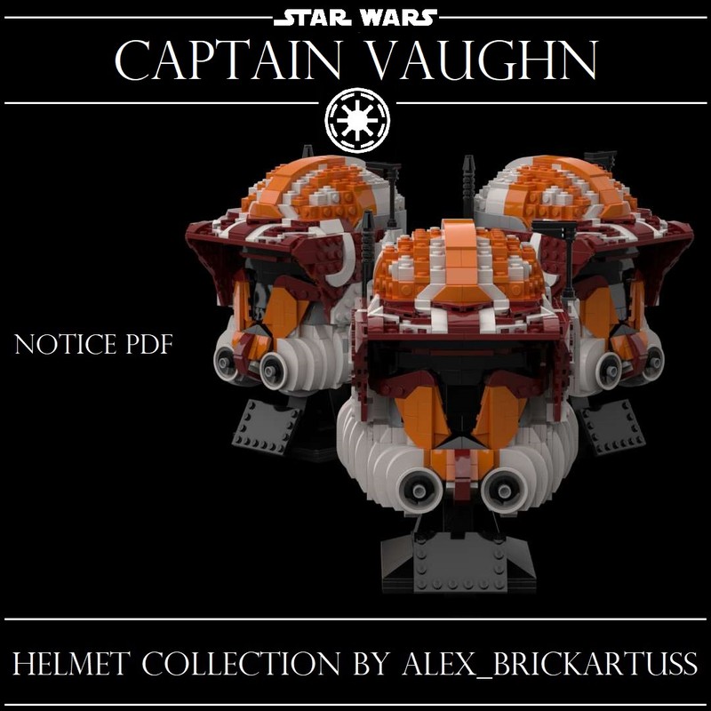 Lego helmet clone captain Vaughn