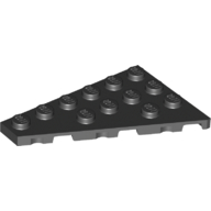 Lego Wedge Plate 6 x 4 Left / Black