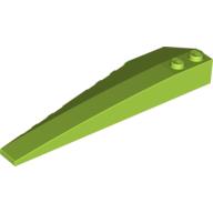 Lego Brick Wedged, Curved 10 x 3 Right / Lime