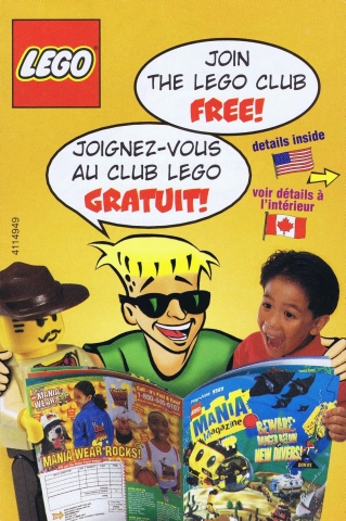 Lego 1998 Insert - LEGO Club - US/Canadian (4114949)