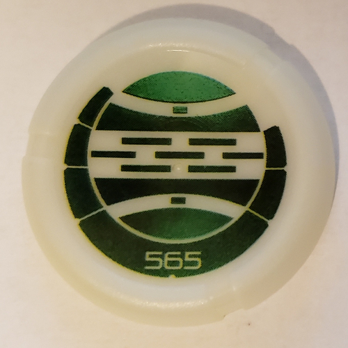 Lego Large Figure Throwing Disc, Kanoka, Le-Metru 565 Print