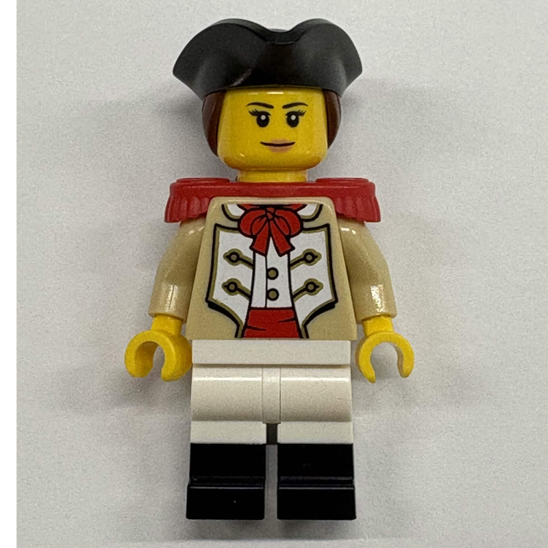Lego Marine, Female, Red Epaulette, Black Tricorn