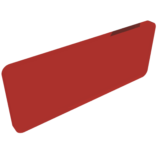 Lego Glass for Panel 3 x 6 x 6 with Window / Trans-Red