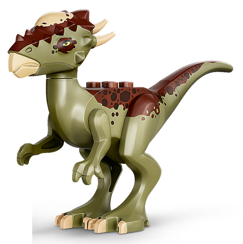 Lego Dinosaur Stygimoloch with Reddish Brown Back and Dark Brown Spots