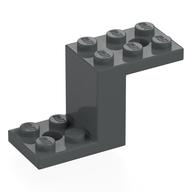 Lego Bracket 5 x 2 x 2 1/3 with Holes, Inside Stud Holder / Dark Bluish Gray