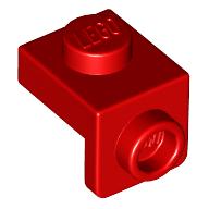 Lego Bracket 1 x 1 - 1 x 1 / Red