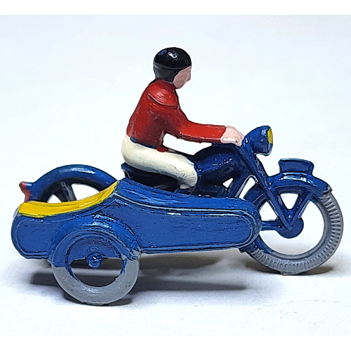 Lego HO Scale Motorcycle, Touring with Sidecar Long