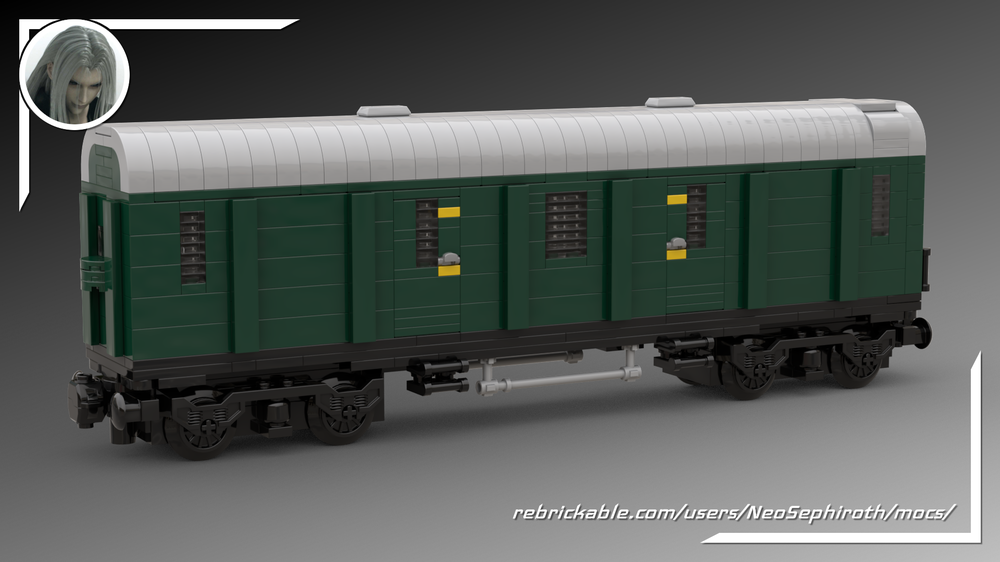 Lego German era 3 mail wagon