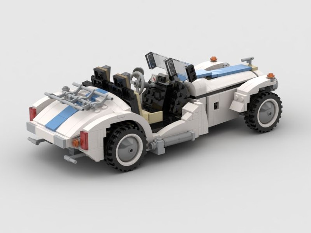 Lego 10220 roadster white-blue