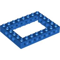 Lego Technic Brick 6 x 8 with 4 x 6 Opening / Blue