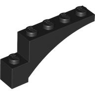 Lego Brick Arch 1 x 5 x 2 / Black