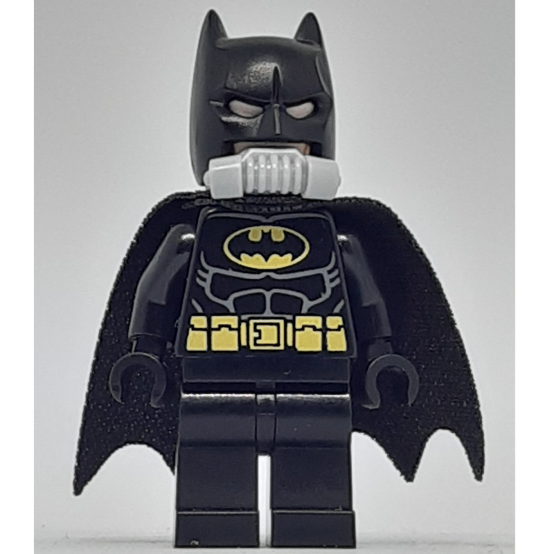 Lego Batman, Black Suit, Black Cape and Cowl, Yellow Batman Logo, Breathing Apparatus