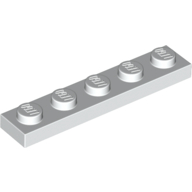Lego Plate 1 x 5 / White