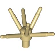 Lego Plant, Flower Stem with Bar and 6 Stems / Tan