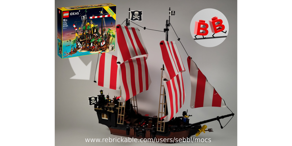 Lego 21322: Red Beard's Black Pearl - Pirate World: Part 2