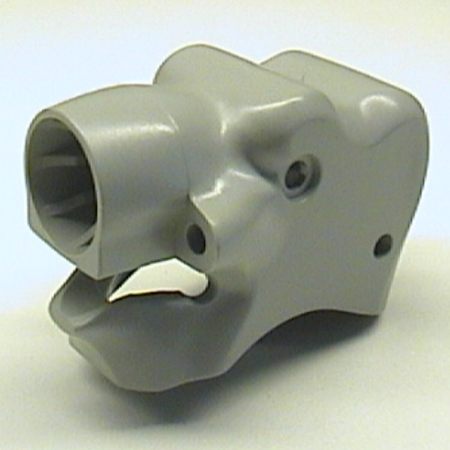Lego Animal Body Part, Elephant Head with Pin / Light Gray
