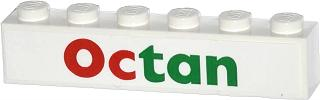 Lego Brick 1 x 6 with Octan Pattern (Sticker) - Set 4207
