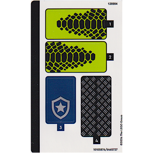 Lego Sticker Sheet for Set 60415-1
