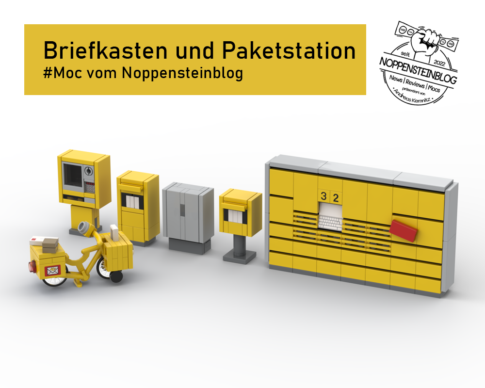 Lego Briefkasten und Paketstation | postbox and package station