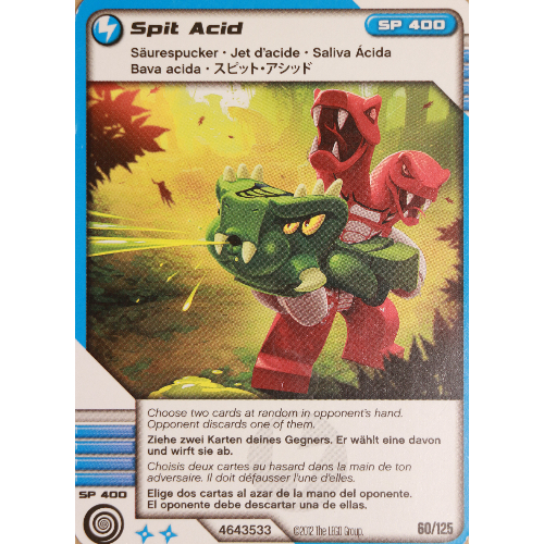 Lego Trading Card, Ninjago Deck #2: 60 - Spit Acid - International Version