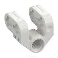 Lego Technic Axle and Pin Connector Perpendicular Split / White