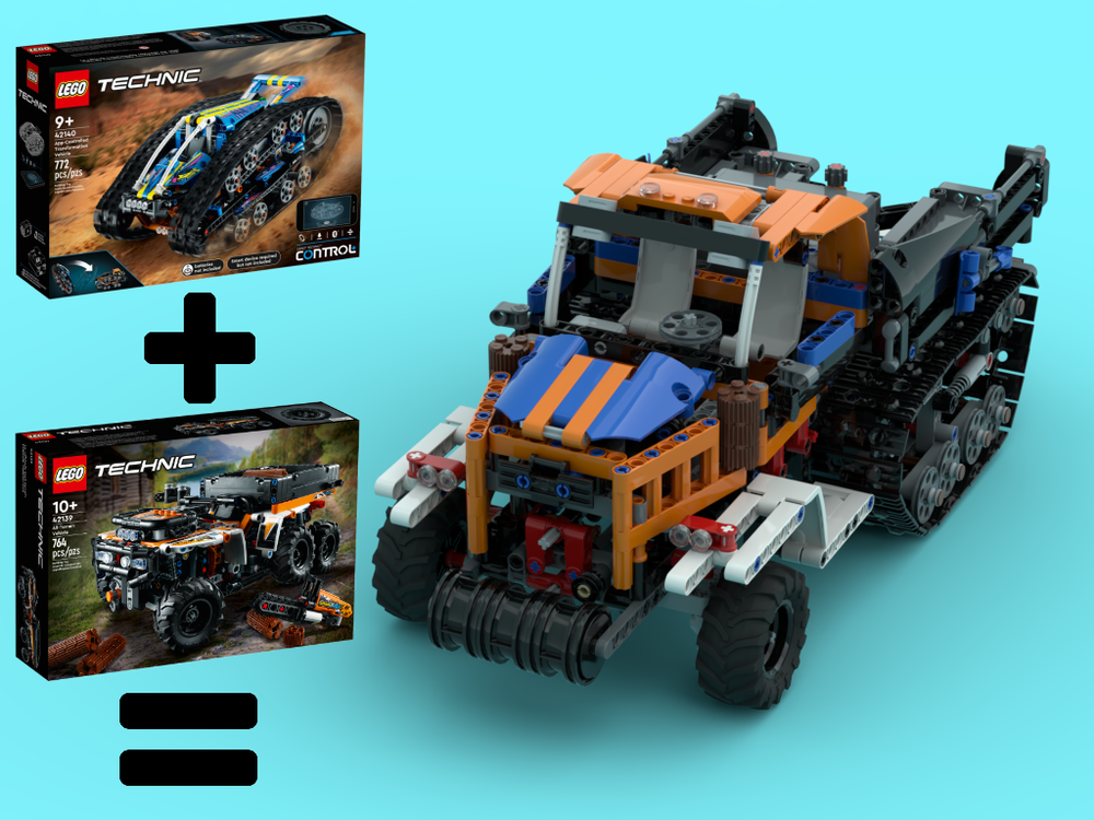 Lego Half-Track App-Controlled Subtractor