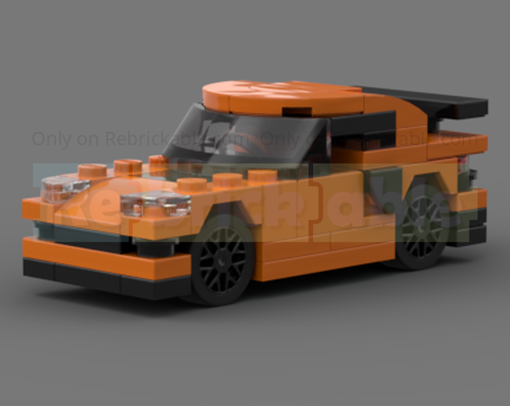 Lego little city (6.5) sportscar orange