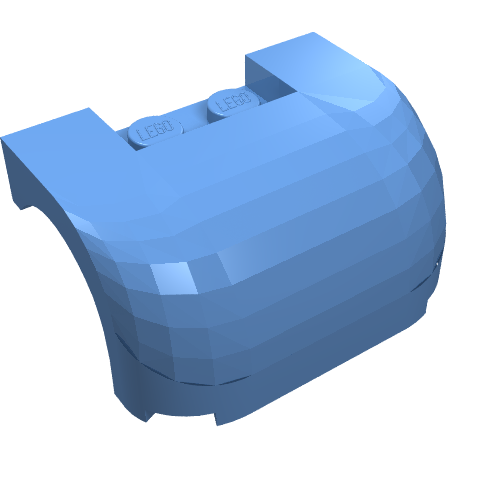 Lego Vehicle Body, Wheel Arch / Mudguard 3 x 4 x 1 2/3 Curved Front / Medium Blue