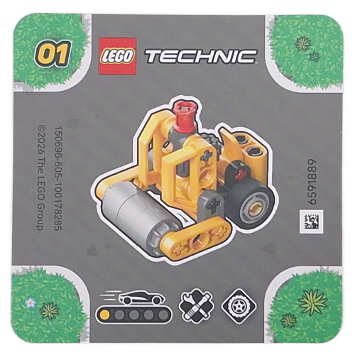 Lego Activity Card for Set 42233-1 / [No Color/Any Color]