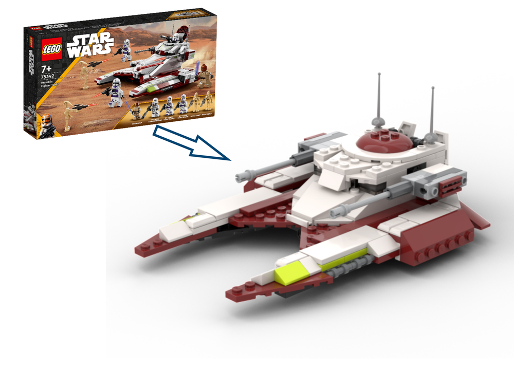 Lego 75342 - redesigned "Republic Fighter Tank" (Alternative MOC)