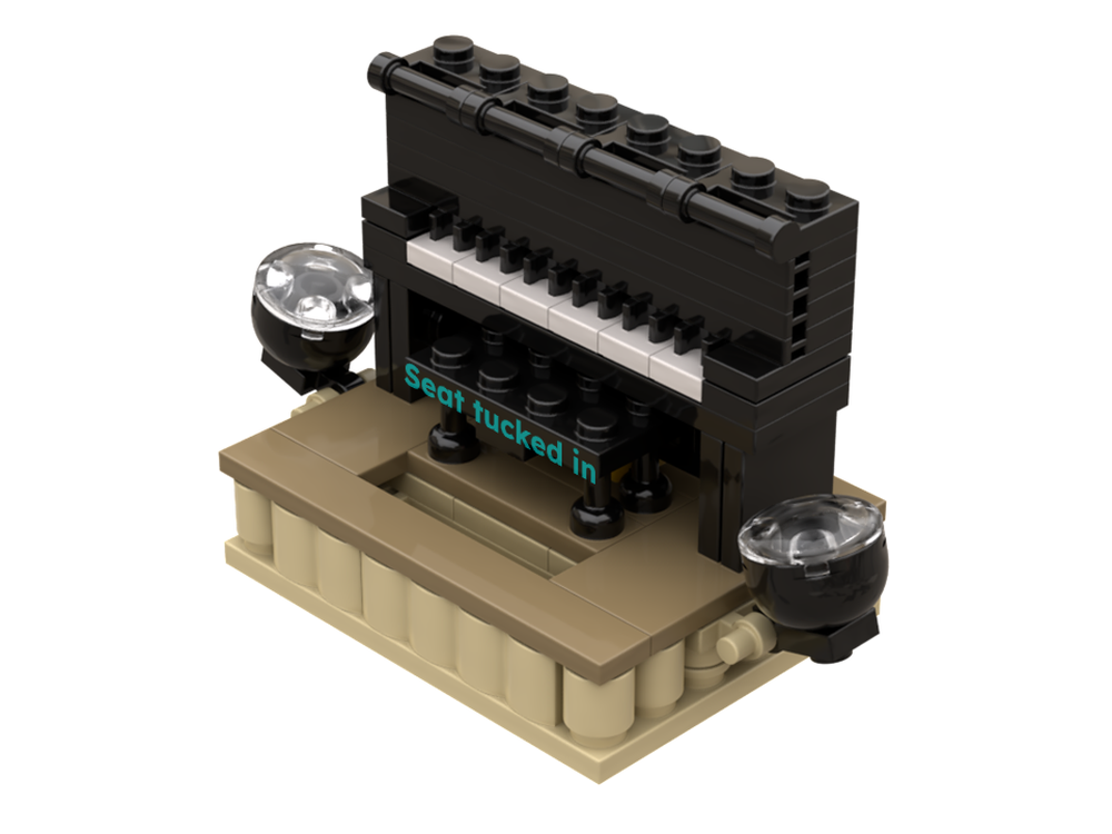 Lego Piano (movable seat)