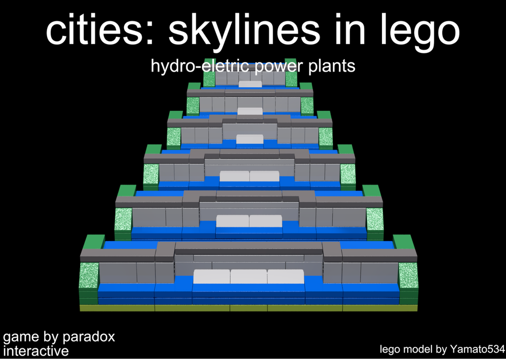 Lego hydro-electric dams pack(cities: skylines in lego)