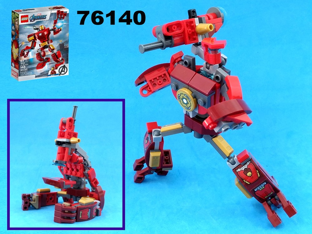 Lego Transformer Microscope from LEGO Marvel set 76140: Iron man mech armor