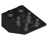 Lego Brick Sloped Inverted 33° 3 x 2, Connections between Studs, Round Bottom Pin