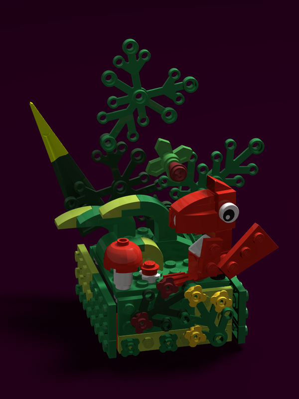 Lego Squirrel Woodland Scene