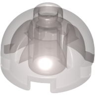 Lego Brick Round 2 x 2 Dome Top, Hollow Stud / Trans-Brown